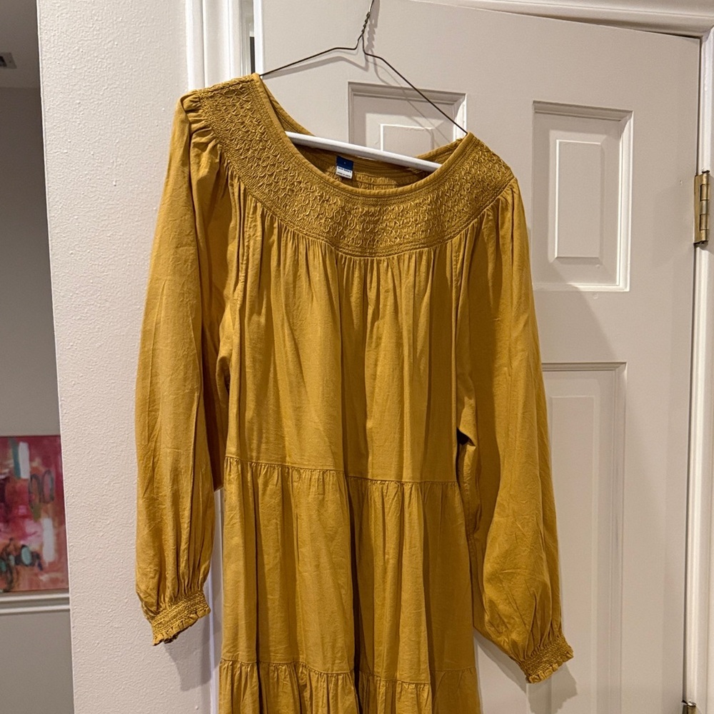 Elegant Mustard Yellow Dress